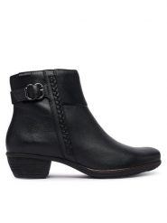 Pikolinos Botki Utiel W7P-8501 Czarny. Czarne botki damskie Pikolinos, bez wzorów, ze skóry, bez obcasa, na słupku, bez zapięcia. Za 759.99 zł.