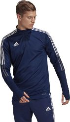 Adidas Granatowy S. Niebieskie bluzy męskie Adidas, m, bez wzorów, bez ramiączek, bez kaptura. Za 82.90 zł.