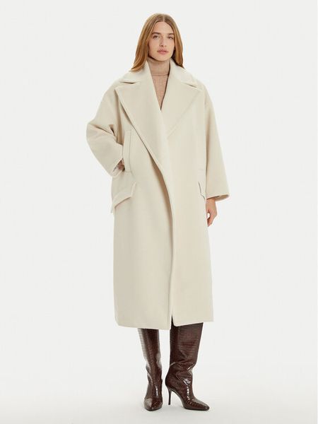 Imperial Płaszcz zimowy KG26IIK Beżowy Oversize. Brązowe płaszcze damskie Imperial, na zimę, m, bez wzorów, z syntetyku, bez kołnierzyka, bez kaptura. Za 589.99 zł.