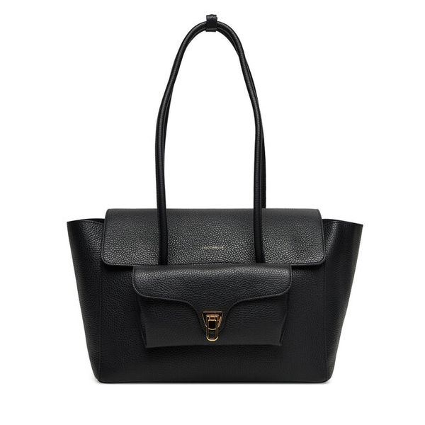 Torebka Coccinelle. Czarne shopperki damskie Coccinelle, bez wzorów, bez dodatków. Za 1,999.00 zł.