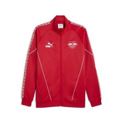 Męska kurtka RB Leipzig KING Anthem PUMA For All Time Red White. Białe kurtki męskie Puma, m, bez wzorów, bez kaptura, do biegania. Za 399.00 zł.
