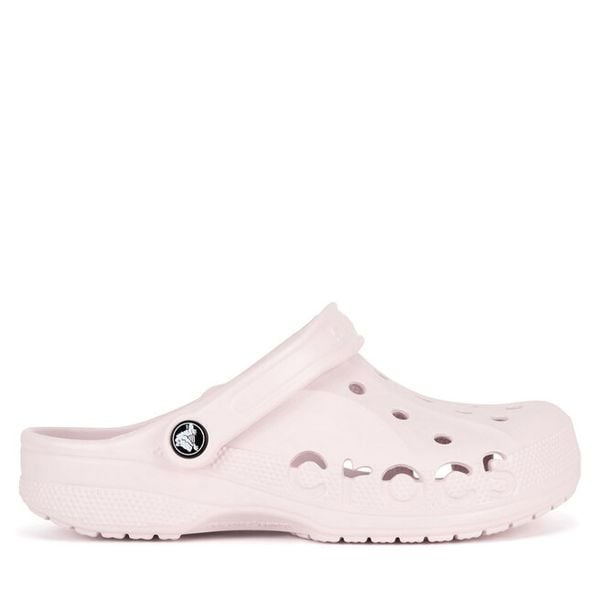 Klapki Crocs. Czerwone klapki damskie Crocs, bez wzorów, bez obcasa, bez zapięcia. Za 199.99 zł.