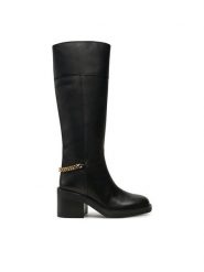 MICHAEL Michael Kors Kozaki Carlisle Boot 40F4CLMB5L Czarny. Czarne kozaki damskie MICHAEL Michael Kors, bez wzorów, ze skóry, bez obcasa, na słupku, bez zapięcia. Za 1,519.00 zł.