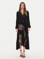 TWINSET Sukienka codzienna 251TP2780 Czarny Loose Fit. Czarne sukienki damskie Twinset, na co dzień, bez wzorów, z syntetyku, bez kołnierzyka, bez ramiączek, proste. Za 739.99 zł.