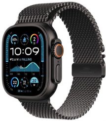 Smartwatch Apple Watch Ultra 2 GPS + Cellular 49mm Black Titanium Case Milanese Loop M Czarny (MX5V3UL/A). Czarne zegarki smartwatch Apple, bez wzorów. Za 7,157.53 zł.