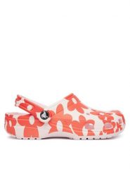 Crocs Klapki Classic Pop Petals Clog 214090 Różowy. Czerwone klapki damskie Crocs, bez wzorów, z tworzywa sztucznego, bez obcasa, bez zapięcia. Za 259.99 zł.
