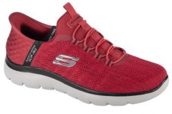 Tenisówki Skechers Model Summits - Key Pace Slip-ins Kolor Czerwony. Czerwone trampki męskie Skechers, na lato, bez wzorów, z materiału, bez zapięcia. Za 329.99 zł.