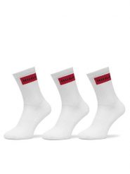 HUGO Skarpety długie 50531515 Biały. Białe skarpety męskie Hugo, bez wzorów, z bawełny. Za 109.99 zł.