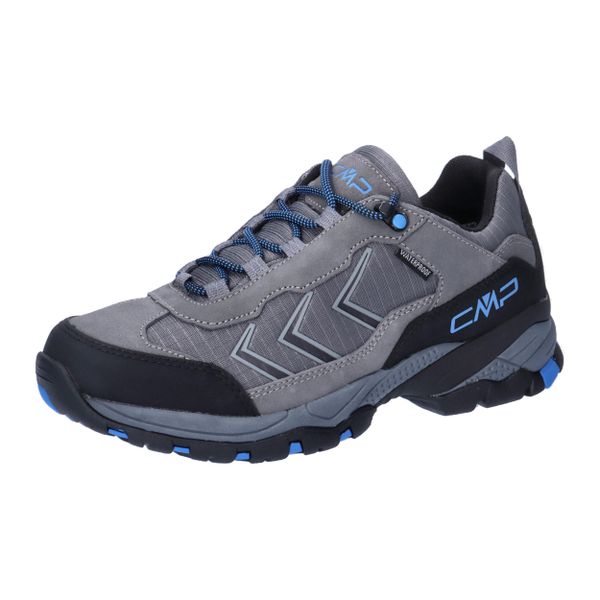 Buty trekkingowe CMP Melnick WP Low. Szare obuwie trekkingowe damskie CMP, z materiału, bez zapięcia. Za 343.35 zł.