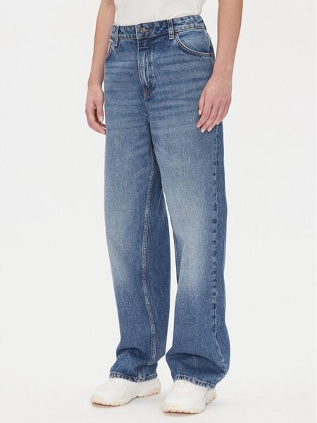 HUGO Jeansy 50533913 Niebieski Regular Fit. Niebieskie jeansy damskie Hugo, bez wzorów, z bawełny. Za 479.99 zł.