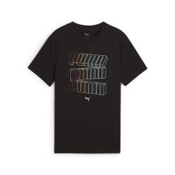 Młodzieżowa koszulka Essentials Logo Lab PUMA Black. Czarna bluzki damskie Puma, l, bez wzorów, młodzieżowe, bez kołnierzyka, bez ramiączek. Za 157.50 zł.