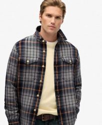 Superdry The Merchant Store Koszula Heavy Checked – 100% Bawełna Organic. Niebieskie koszule damskie Superdry, m, z aplikacjami, z bawełny, klasyczne, bez kołnierzyka, bez ramiączek. Za 374.80 zł.