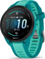 Zegarek sportowy Garmin Forerunner 165 Music Morski (010-02863-32). Zielone zegarki sportowe Garmin, bez wzorów. Za 1,369.00 zł.