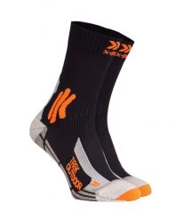 Skarpety trekkingowe X-Socks Trek Outdoor 4.0. Brązowe skarpetki damskie X-Socks, bez wzorów, z materiału. Za 123.40 zł.
