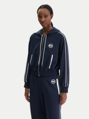 MICHAEL Michael Kors Bluza MR651X2K8N Granatowy Regular Fit. Niebieskie bluzy damskie MICHAEL Michael Kors, m, bez wzorów, z syntetyku, bez ramiączek, bez kaptura. Za 769.99 zł.