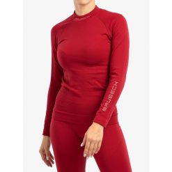 Bluza termoaktywna damska Brubeck Extreme Thermo Sweatshirt. Czerwone bielizna sportowa damska Brubeck, bez wzorów, sportowe, bez ramiączek, bez kaptura. Za 205.99 zł.