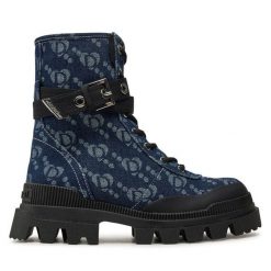Trapery Desigual. Niebieskie trapery damskie Desigual, bez zapięcia. Za 749.99 zł.