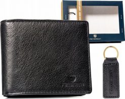 Peterson Zestaw Prezentowy: Skórzany Portfel Męski I Brelok. Portfele męskie Peterson, bez wzorów. Za 146.84 zł.