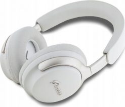 Słuchawki Guess Guess Bluetooth ANC Headphones GUBHC22PSFCSME Beige/Beige Metal Script Logo. Brązowe słuchawki bezprzewodowe Guess. Za 239.49 zł.
