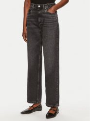 Tommy Hilfiger Jeansy WW0WW42206 Szary Relaxed Fit. Szare jeansy damskie Tommy Hilfiger, bez wzorów, z bawełny. Za 299.99 zł.