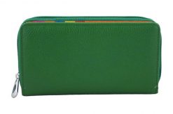 Portfel skórzany BARBERINI'S zielony D-8601-38. Zielone portfele damskie Barberinis, ze skóry. Za 169.99 zł.