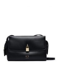 Armani Exchange Torebka XW003056 AF28605 UC001 Czarny. Czarne listonoszki damskie Armani Exchange, bez wzorów, ze skóry, bez dodatków. Za 614.99 zł.
