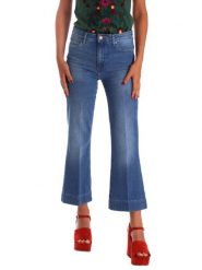 WRANGLER CROPPED FLARE DAMSKIE SPODNIE JEANSOWE JEANSY RETRO VIBES W230BG39W. Jeansy damskie Wrangler, bez wzorów, z jeansu, retro. Za 199.99 zł.