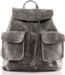 Belveder Plecak vintage skórzany damski szary BV20. Szare plecaki damskie Belveder, bez wzorów, vintage. Za 239.90 zł.