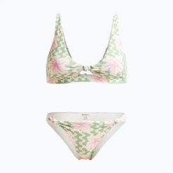 Strój kąpielowy dwuczęściowy damski ROXY Hibiscus Daze Elongated Tri. Zielone stroje kąpielowe damskie Roxy, l, bez wzorów, z elastanu. Za 249.99 zł.