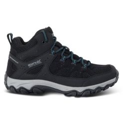 Buty damskie trekkingowe wysokie z membraną Edgepoint IV. Niebieskie obuwie trekkingowe damskie Regatta, z syntetyku, bez zapięcia. W wyprzedaży za 229.99 zł.