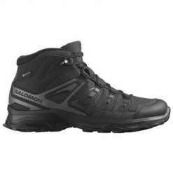Buty trekkingowe męskie Salomon Extegra Mid Gtx. Czarne buty zimowe męskie Salomon, bez wzorów, z materiału, bez obcasa, bez zapięcia. Za 564.00 zł.