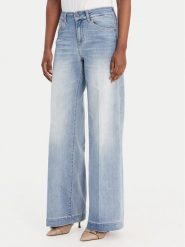 Liu Jo Jeansy UA6068 DS081 Niebieski Wide Leg. Niebieskie jeansy damskie Liu Jo, bez wzorów, z bawełny. Za 729.99 zł.