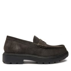 Półbuty Geox. Brązowe buty wizytowe męskie Geox, bez wzorów, bez obcasa, bez zapięcia. Za 299.99 zł.