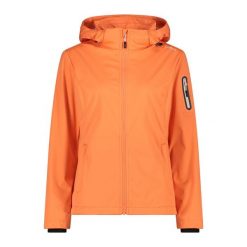 Damska kurtka turystyczna z kapturem CMP. Brązowe kurtki sportowe damskie CMP, m, bez wzorów, z softshellu, bez ramiączek, z kapturem, trekkingowe. Za 371.50 zł.