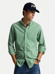Polo Ralph Lauren Koszula 710805564514 Zielony Regular Fit. Zielone koszule męskie Polo Ralph Lauren, m, bez wzorów, z bawełny, bez kołnierzyka, bez ramiączek. Za 689.99 zł.