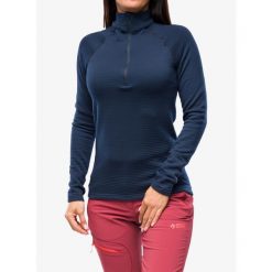 Bluza termiczna damska Houdini Desoli Thermal Half Zip. Niebieskie bluzy damskie Houdini, na zimę, s, bez wzorów, sportowe, bez ramiączek, bez kaptura. Za 692.99 zł.