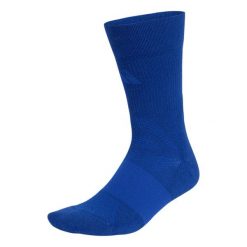 Skarpety adidas sportowe Football Cush. Niebieskie skarpetki damskie Adidas, bez wzorów, z bawełny. Za 55.00 zł.