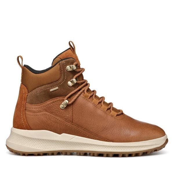 Trapery Geox. Brązowe trapery damskie Geox, bez zapięcia. Za 399.99 zł.