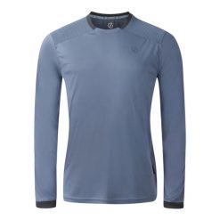 Dżersej z długim rękawem Dare 2B Trackstand Ace. Niebieskie bluzy męskie Dare 2B, bez wzorów, z dżerseju, sportowe, bez ramiączek, bez kaptura. Za 232.00 zł.