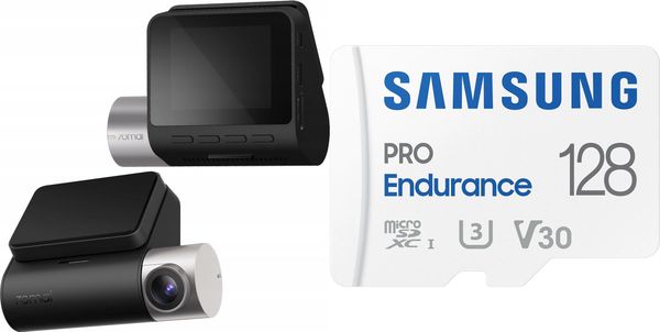 Wideorejestrator 70mai Wideorejestrator 70mai A510 + Karta Samsung PRO Endurance 2022 MicroSDXC 128 GB Class. Wideorejestratory 70mai. Za 638.00 zł.