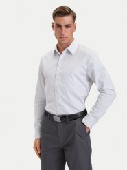 Calvin Klein Koszula Eoe Oxford LV04LH111G Biały Regular Fit. Białe koszule męskie Calvin Klein, m, bez wzorów, z bawełny, biznesowe, bez kołnierzyka, bez ramiączek. Za 409.99 zł.