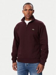 Lacoste Bluza SH8866 Brązowy ciemny Regular Fit. Brązowe bluzy męskie Lacoste, m, bez wzorów, z bawełny, bez ramiączek, bez kaptura. Za 639.99 zł.