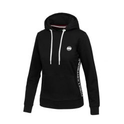 Bluza damska Pitbull z kapturem French Terry La Canada. Czarne bluzy damskie PITBULL, xs, bez wzorów, sportowe, bez ramiączek, z kapturem. Za 219.00 zł.
