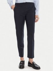Weekend Max Mara Spodnie materiałowe Canon 2525136171 Granatowy Slim Fit. Niebieskie spodnie materiałowe damskie Weekend Max Mara, bez wzorów, z materiału. Za 789.99 zł.