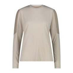 Bluzka z długim rękawem damska CMP Zulka T-Shirt. Brązowe bielizna sportowa damska CMP, bez wzorów. Za 194.50 zł.