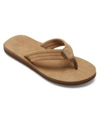 Klapki plażowe dla Mężczyzn CARVER SUEDE PLUS Beżowy. Brązowe klapki męskie Quiksilver, bez wzorów, z gumy, bez zapięcia. Za 189.99 zł.