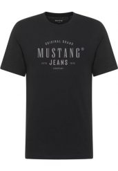 Męski T-Shirt Mustang Style Alex Black 1018006 4142. Czarne t-shirty męskie Mustang, m, bez wzorów, bez kołnierzyka, bez ramiączek. Za 79.99 zł.