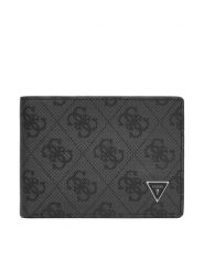 Guess Portfel SMMALL LEA27 Szary. Szare portfele męskie Guess, z aplikacjami, ze skóry. Za 259.99 zł.