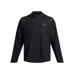 Kurtka Under Armour Unstoppable Left Chest. Czarne kurtki męskie Under Armour, l, bez wzorów, z materiału, z kapturem. Za 455.45 zł.