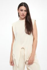 Top damski Ideale MARELLA MONOCHROME. Topy damskie Marella, bez wzorów, bez kołnierzyka, bez ramiączek. W wyprzedaży za 495.20 zł.